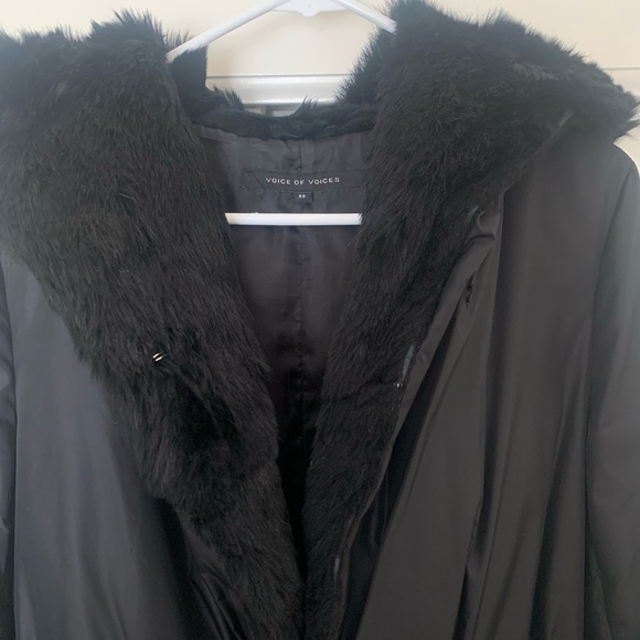 Voice of Voices Rabbit Fur Puffer Jacket - Picture 5 of 12